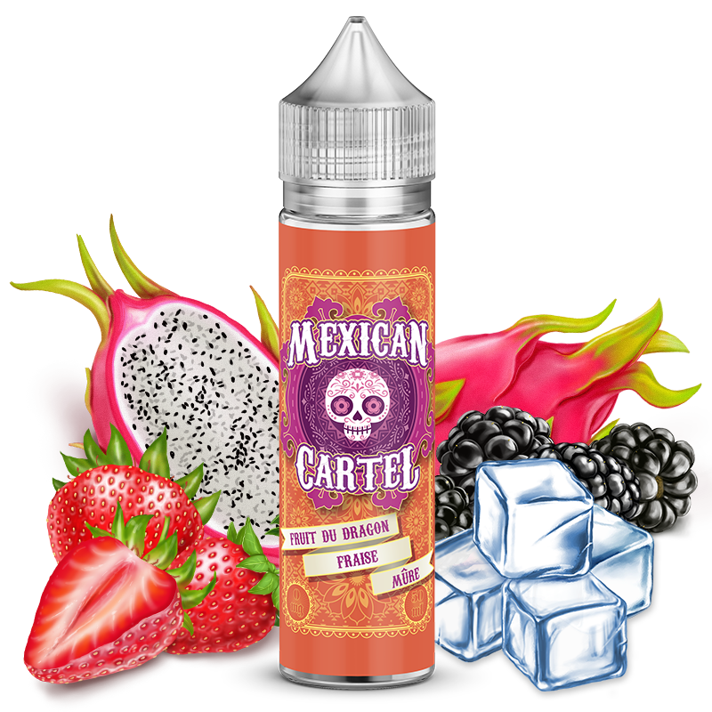 Fruit Du Dragon Fraise Mûre Mexican Cartel - 50ml