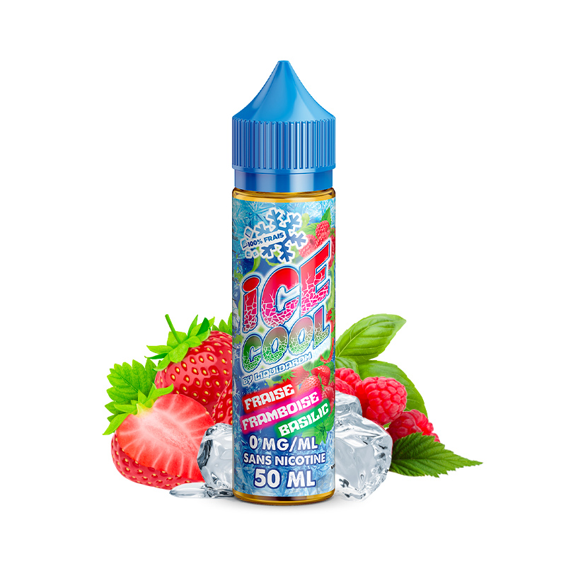 Fraise Framboise Basilic Ice Cool - 50ml