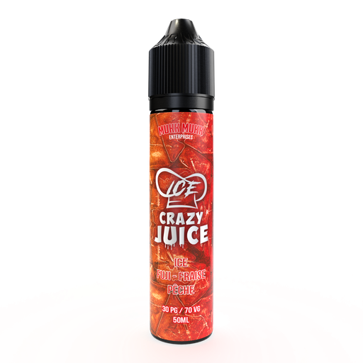 Ice Fuji Fraise Pêche Crazy Juice - 50ml