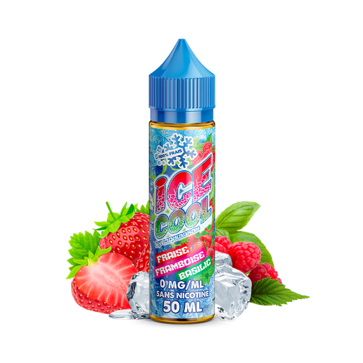 Fraise Framboise Basilic Ice Cool - 50ml